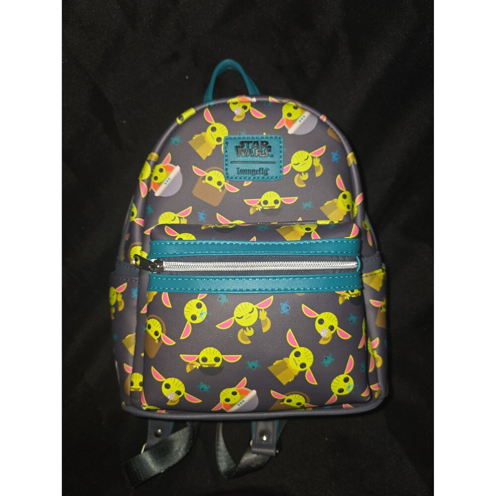 Like new loungefly Disney star wars Yoda the child grogu mini backpack bookbag